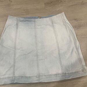 Light Blue Denim Skirt
